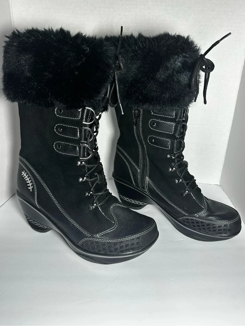 Jambu Cruise Encore Black Winter Leather Boots